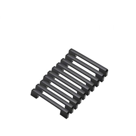 Lot de 10 poignées de porte en alliage d'aluminium noir, en T, pour armoires de cuisine, pas de 160 mm