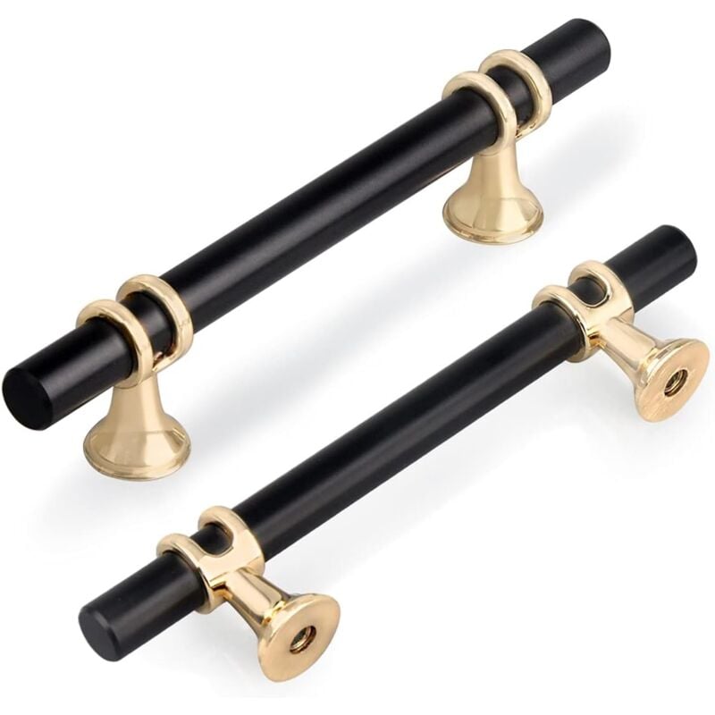 Lot de 10 Poignées Porte Poignée de Meuble Alliage de Zinc Bouton Tiroir Pour Cuisine Salle de Bain Chambre - 120MM Nior