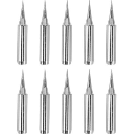 Lot de 10 pointes de rechange fines en acier inoxydable pour fer souder