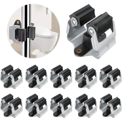 lot De 10 Porte-serpillires (noir), Porte-balai Mural Pour Systme De Stockage De Garage, Abri De Jardin, Buanderie, Organisation De Cuisine, Max 3