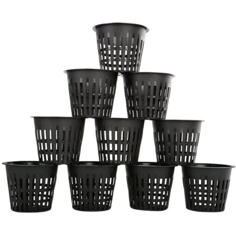 Lot de 10 pots en filet pour semis hydroponiques de jardin, outils de jardinage