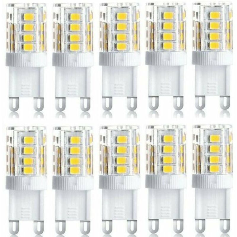 Lot de 10 Projecteur led, lumière décorative led, ampoule led G9, 5 w blanc chaud blanc froid, ampoules led à économie d'énergie, ampoule halogène de