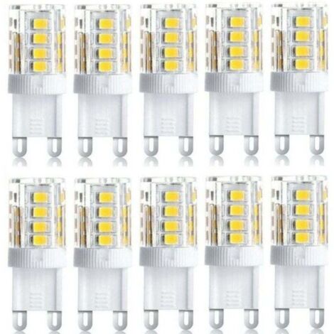 Lot de 10 Projecteur LED. lumière décorative LED. ampoule LED G9. 5 W blanc chaud blanc froid. ampoules LED à économie d'énergie. ampoule halogène de rechange. AC 230 V non dimmable