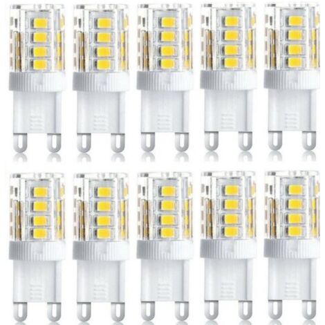 lot De 10 Projecteur Led, Lumire Dcorative Led, Ampoule Led G9, 5 W Blanc Chaud Blanc Froid, Ampoules Led  Conomie D'nergie, Ampoule Halogne De Re