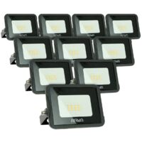 Lot de 10 projecteurs 10W IP65 extérieur