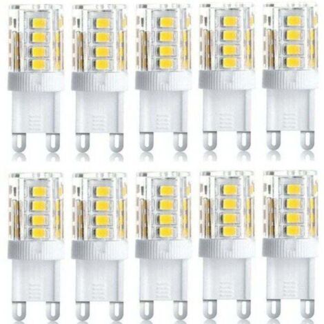 Lot De 10 Projecteurs LED G9 5W, XU, Blanc Chaud/Blanc Froid, Économique, Remplacement Halogène, AC 230V Non Dimmable - KZQ