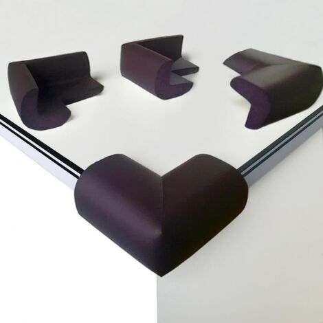 [Lot de 10] Protections d'angle de bureau, protections d'angle de bureau en mousse souple -brun
