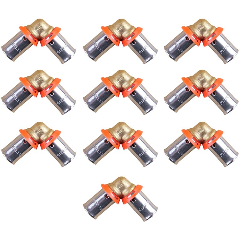 Lot de 10 raccords coude per à sertir égal Ø12x1,1 Ibp Bänninger