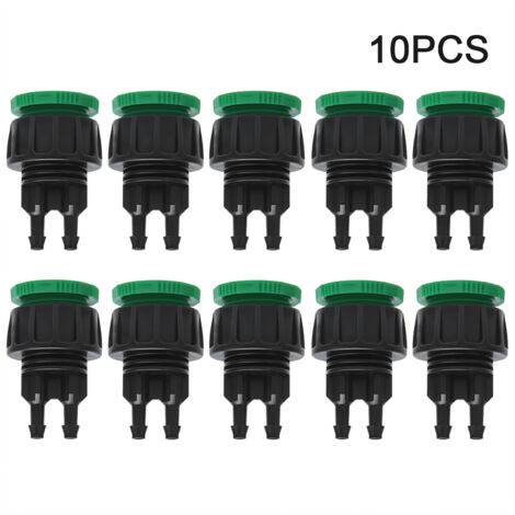 Lot de 10 raccords rapides G1/2 et G3/4 vers 4/7, pour tuyau arrosage et irrigation agricole, connexion facile