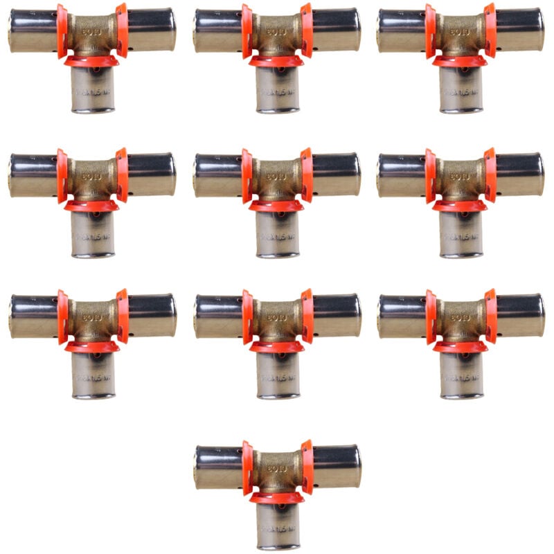 Lot de 10 raccords Té per à sertir égal Ø16x1,5 Ibp Bänninger