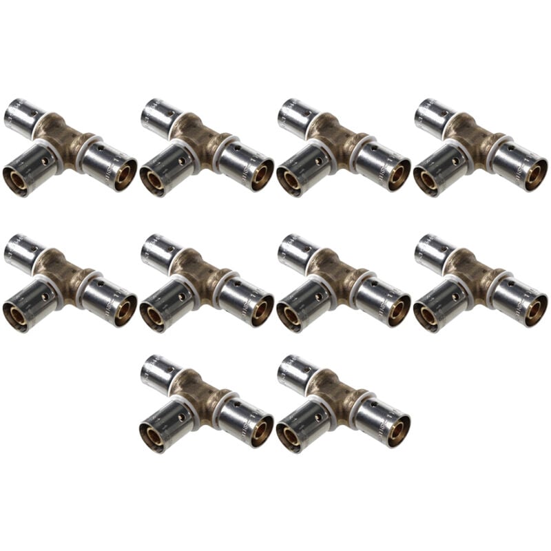 Lot de 10 raccords Té per à sertir égal Ø12x1,1 Ibp Bänninger