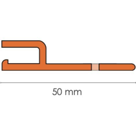 Lot de 10 Rail hung PVC pré-percé