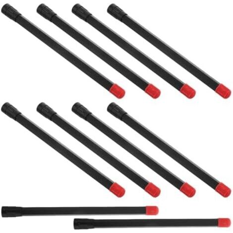 Lot de 10 Rallonges Valve en Plastique 150 Mm pour Gonflage Pneus, Extension Tige D’air Étanche Compatible Voitures, Utilitaires et Hors-Route, Outil Polyvalent -