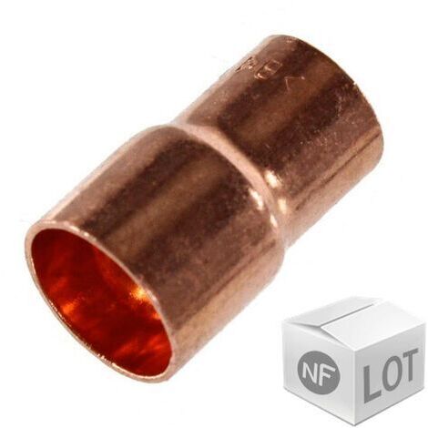 Lot de 10 réductions Cuivre NF Mâle Femelle Ø14-12
