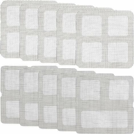 Patch De Réparation De Mur, Patch d'Écran Auto-Adhésif Patchs De Réparation  En Aluminium Patch De Réparation Murale Pour Plaque De Plâtre Cloison Sèche  2X2 Pouces 20Pcs