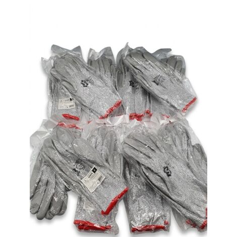 Lot de 10 - S - Gants de protection anti-coupure - HPPE Niveau C - Haute dextérité - Neuf - Voir photos