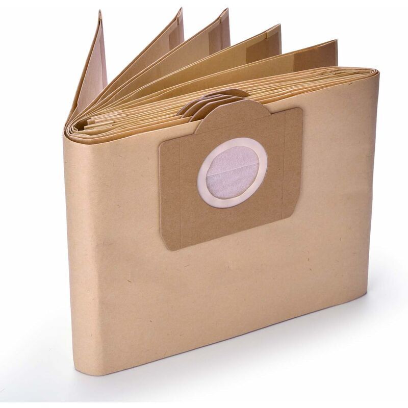 Linghhang - Lot de 10 sacs à poussière en papier, compatible avec Karcher NT20 NT25 NT30 MV1 MV3 WD3 duster interchangeable, hoover dust bag waste