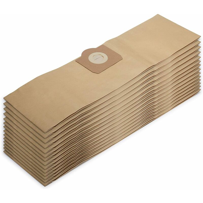 Ensoleille - Lot de 10 sacs à poussière en papier compatibles avec le remplacement de l'aspirateur sec et humide Karcher WD3 MV3