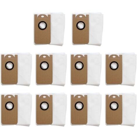 Lot de 10 sacs à poussière réutilisables pour aspirateur Laresar L6Pro et robot aspirateur ,Kit d'entretien