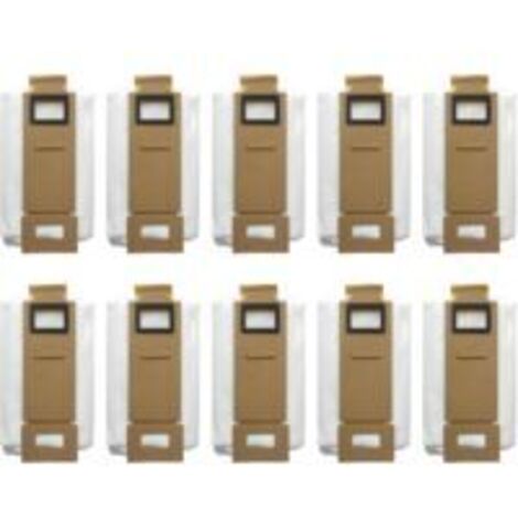 Lot de 10 sacs à poussière Sollbry pour aspirateur Xiaomi Roborock T7S, T7plus, T7Splus et S7
