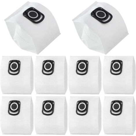Lot de 10 sacs d'aspirateur - Pour Rowenta Hygiene + ZR200520 ZR200720, Pour Silence Force Compact Power X-Trem Power (RO64xx RO63xx RO68xx RO39xx)- Sac d'aspirateur