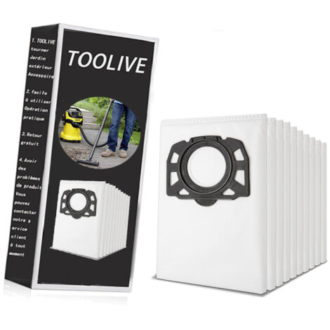 Lot De 5 Sacs D'aspirateur Compatibles Avec Pour Karcher NT