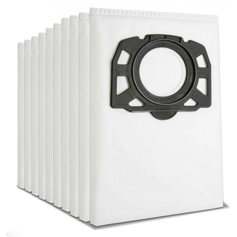 Lot de 10 Sacs de Filtre Sacs D'aspirateur pour Kärcher 2.863-006.0 kfi 487 Sacs Aspirateur pour Kärcher WD4 WD5 WD6 WD5P WD6P MV4 MV5 MV6