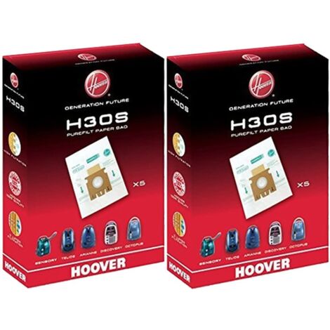 Lot de 10 sacs H30S pour aspirateur – Compatible Hoover – Aspiration optimale – Captation poussière et allergènes
