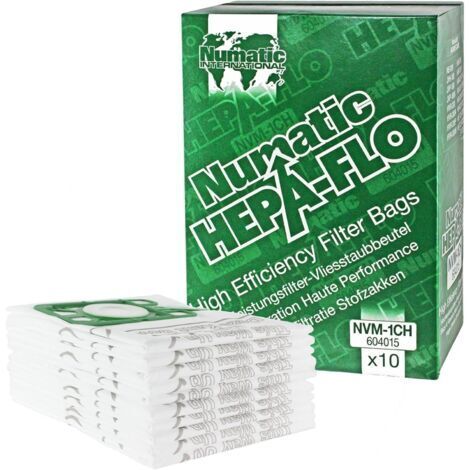 Lot de 10 sacs Hepa-FLO SMS pour aspirateur Henry HVR200a HVR200 HVC200