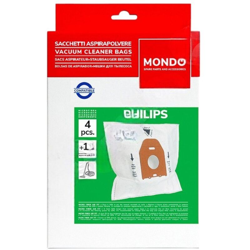 Sachet De Sacs Oslo Philips Hr6938 HR6938/10 Pour pieces aspirateur nettoyeur petit electromenager