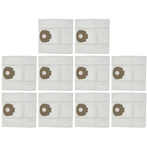 Lot de 10 sacs pour aspirateur robot Makita VC2010L, VC2512L, VC2012L, VC3011L et VC3012L (pièces de rechange pour balais).-AquaForge