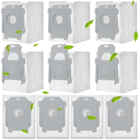 Lot de 10 sacs pour aspirateur VUSZR compatibles avec les modèles iRobot Roomba i7, i7+, i7+, s9, s9+, i3, i3+, i4, i4+ et i6. Accessoires pour brosse et cartouche d'aspiration.-AquaForge