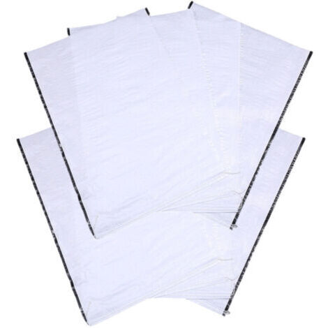Lot de 10 sacs sable vides 35,5 x 61 cm polypropylène + film brillant, barrière anti-inondation/construction
