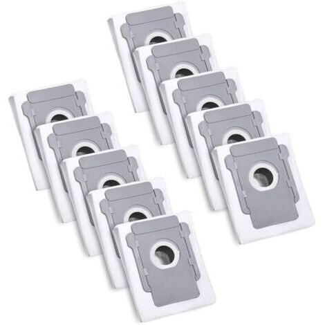 Lot de 10 sacs sous vide compatibles avec Roomba série I et J - Lot de 10 sacs sous vide pour aspirateur robot j5+ j6+ j7+ j8+ j9+ i1+ i2+ i3+ i4+ i5+ i6+ i7+ i8+