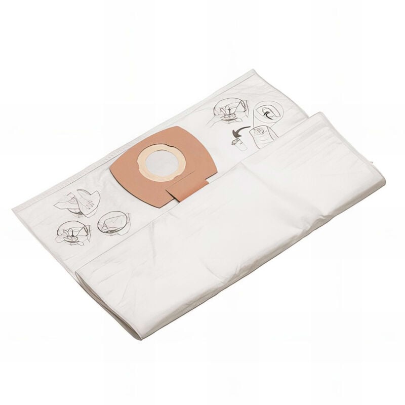 Lot de 10 sacs synthetiques pour aspirateur jet 8 Sidamo