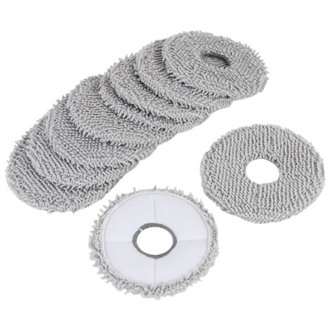 Lot de 10 Serpillères pour Robot Aspirateur L10s Ultra/L10s Pro Ultra/L20 Ultra Heat/pour X10+, Lavables
