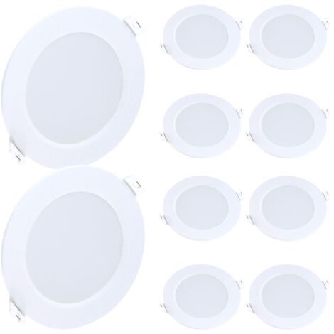Lot de 10 Spot Encastrable LED Panel Extra-Plat 6W