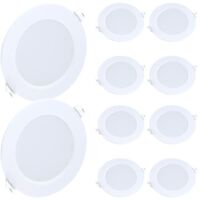 Lot de 10 Spot Encastrable LED Panel Extra-Plat 6W