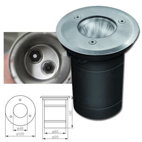 Lot de 10 Spot LED Exterieur Encastrable 7W GU10 Blanc Neutre