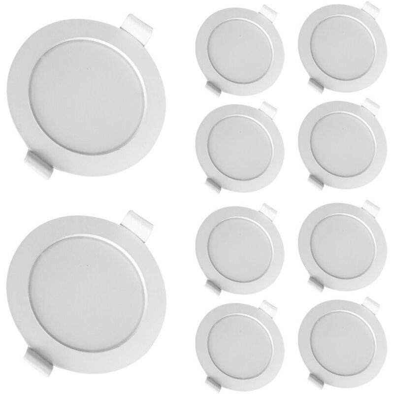 Arum Lighting - Lot de 10 Spots encastrable 6W Eq 50W Blanc naturel