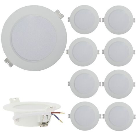 Lot de 10 Spots Encastrables 3W LED Panel Extra-Plat