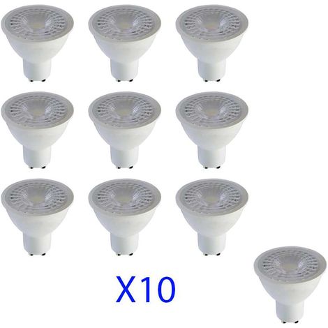 Lot de 10 Spots LED GU10 5W (eq. 40W) A+ 110° 320lm Premium