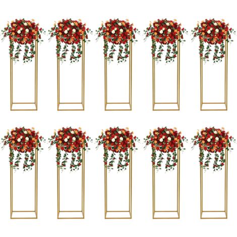 Supports Torsadés Dorés Pour Décoration – Lot De 3 – Taille L 31,1 X 19,1 X 19,1 Cm – Pour Ornements, Bijoux, Attrape-soleil