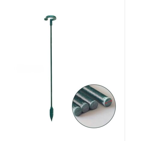 Lot de 10 supports pour plantes grimpantes et en pot - Supports en plastique vert L