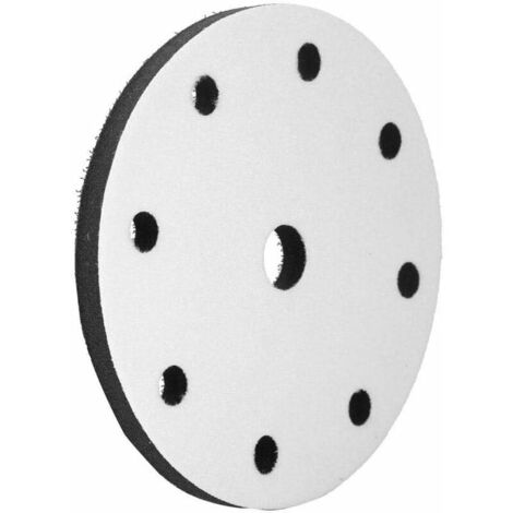 Lot de 10 Tampon de Ponçage Souple, 150mm Ponçage de Tampons d'Interface de Ponçage Doux Éponge Douce Diamètre 150 mm (9 holes)
