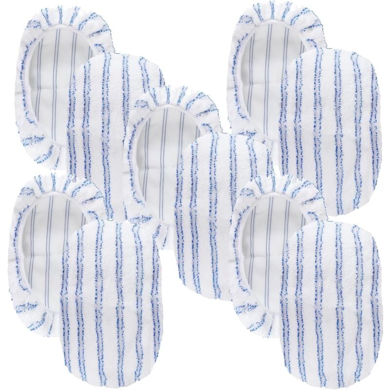 Lot de 10 tampons de rechange universels en microfibre pour balai à franges O-Cedar, recharges en tissu éponge de 38 x 20 cm pour nettoyage humide et