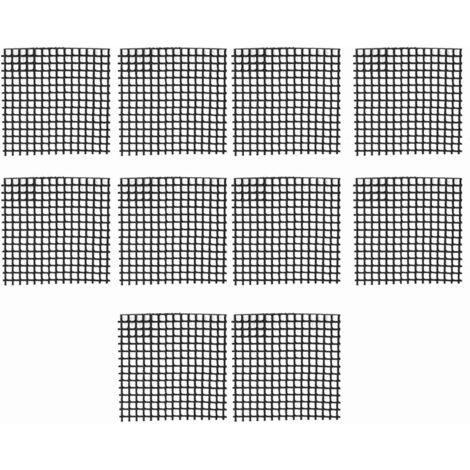 Lot de 10 tapis de jardinage en maille pour trous de pots de fleurs, tapis de fond pour rempotage de plantes et bonsaïs (55cm)