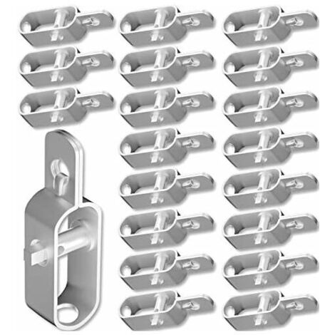 Lot de 10 tendeurs de clôture, tendeurs en fil d'acier galvanisé de 120 mm, pour clôtures, jardin, antennes, cordes à linge