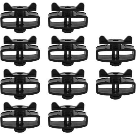 Lot de 10 tendeurs de fil de clôture électrique, tendeur de fil à cliquet, tendeur en ligne, tendeur de fil à cliquet réutilisable pour une clôture électrique sécurisée