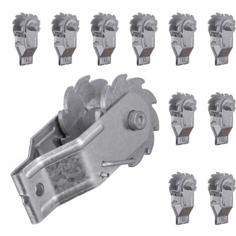 Lot de 10 Tendeurs de Fil de Clôture électrique, Tendeur Fil a Linge Exterieur, Tendeur Grillage - Tendeur à Cliquet pour Clôture électrique, Clôture de Ferme